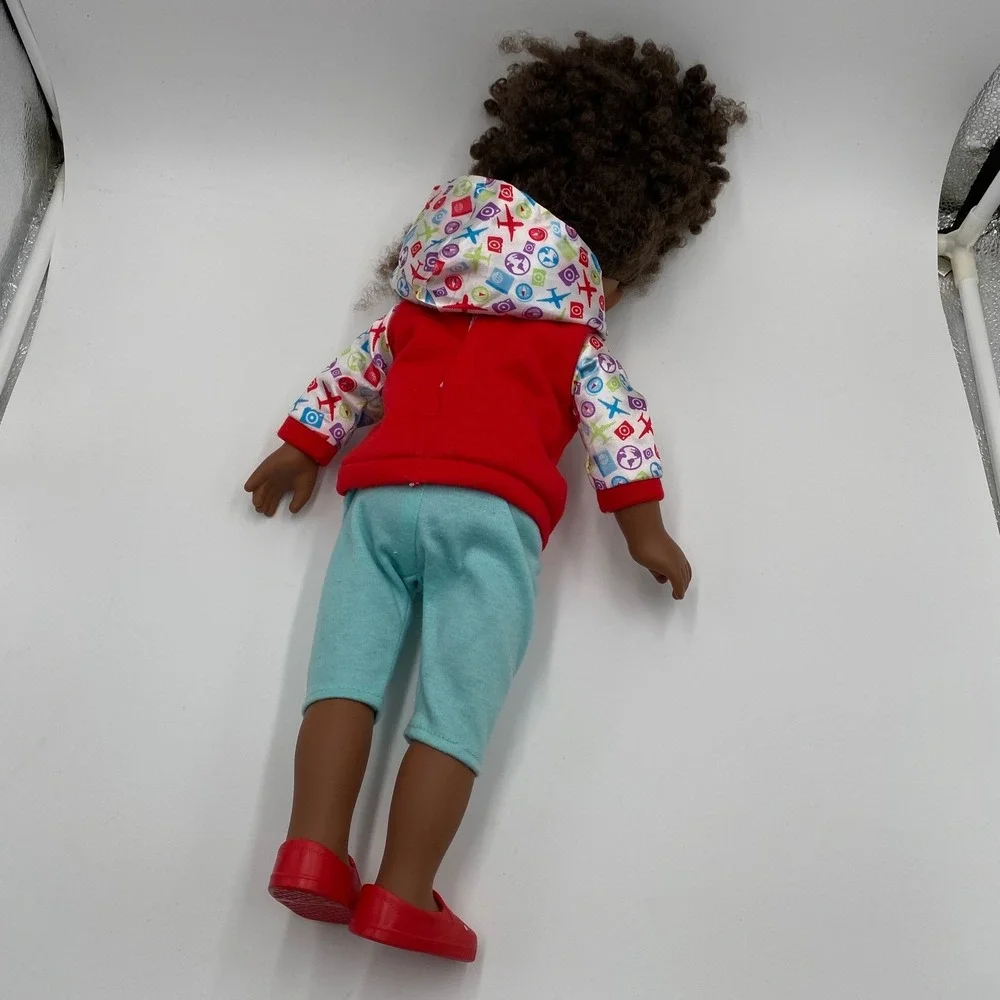 My Life As Doll World Vlogger Outfit Red Hoodie Pants Shoes 18